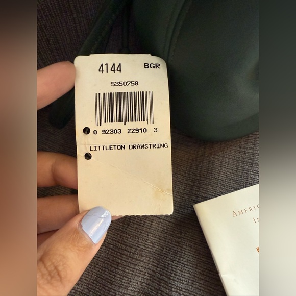 RARE Vintage Coach Littleton Drawstring Mini (NWT and booklet) - Bottle Green! - Picture 3 of 14